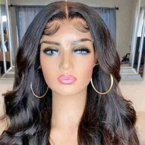 New Long  Wavy Human Hair Extensions Blend 22" Full Set & Lace Closure